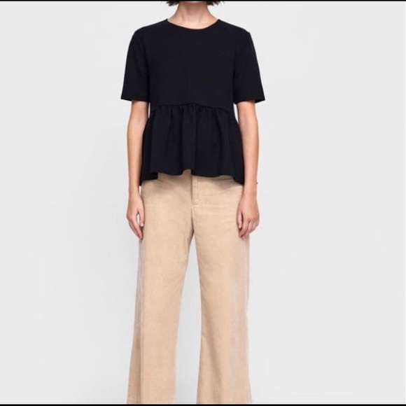 zara peplum shirt